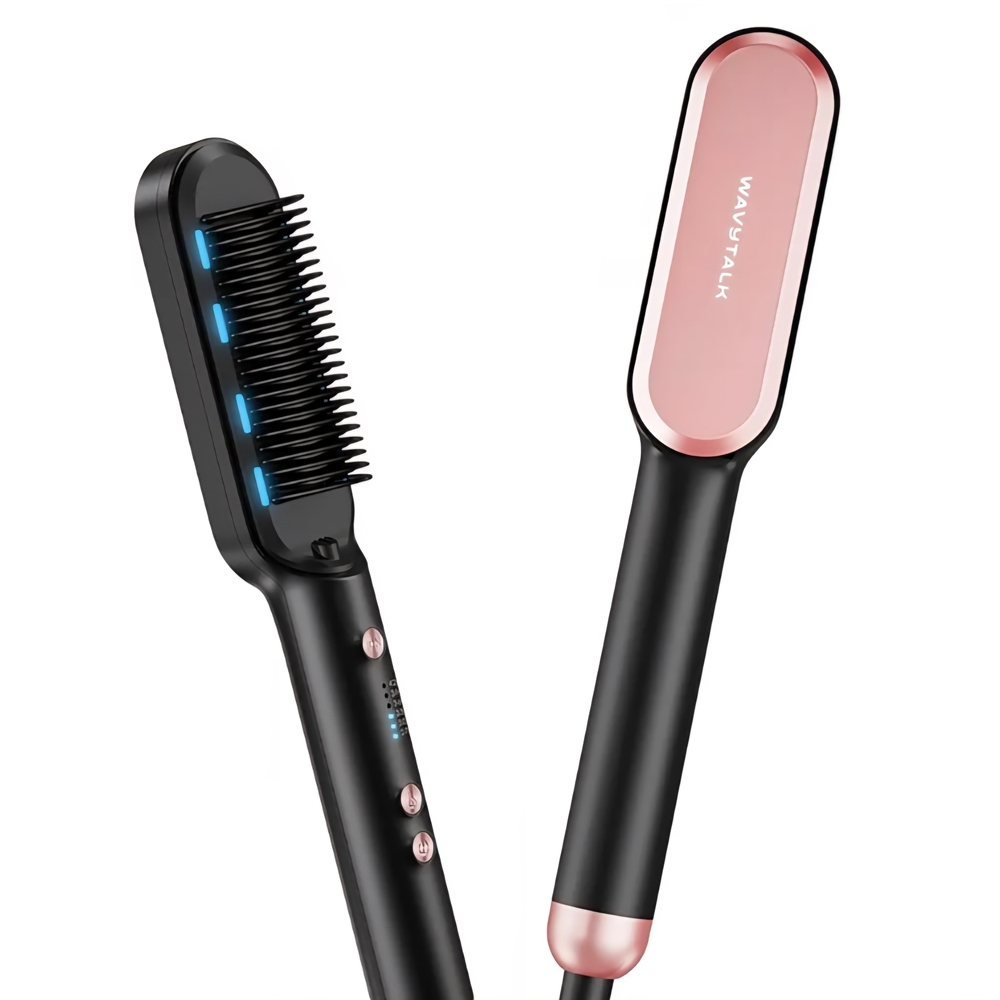 Wavytalk Rose Gold Straightening Brush